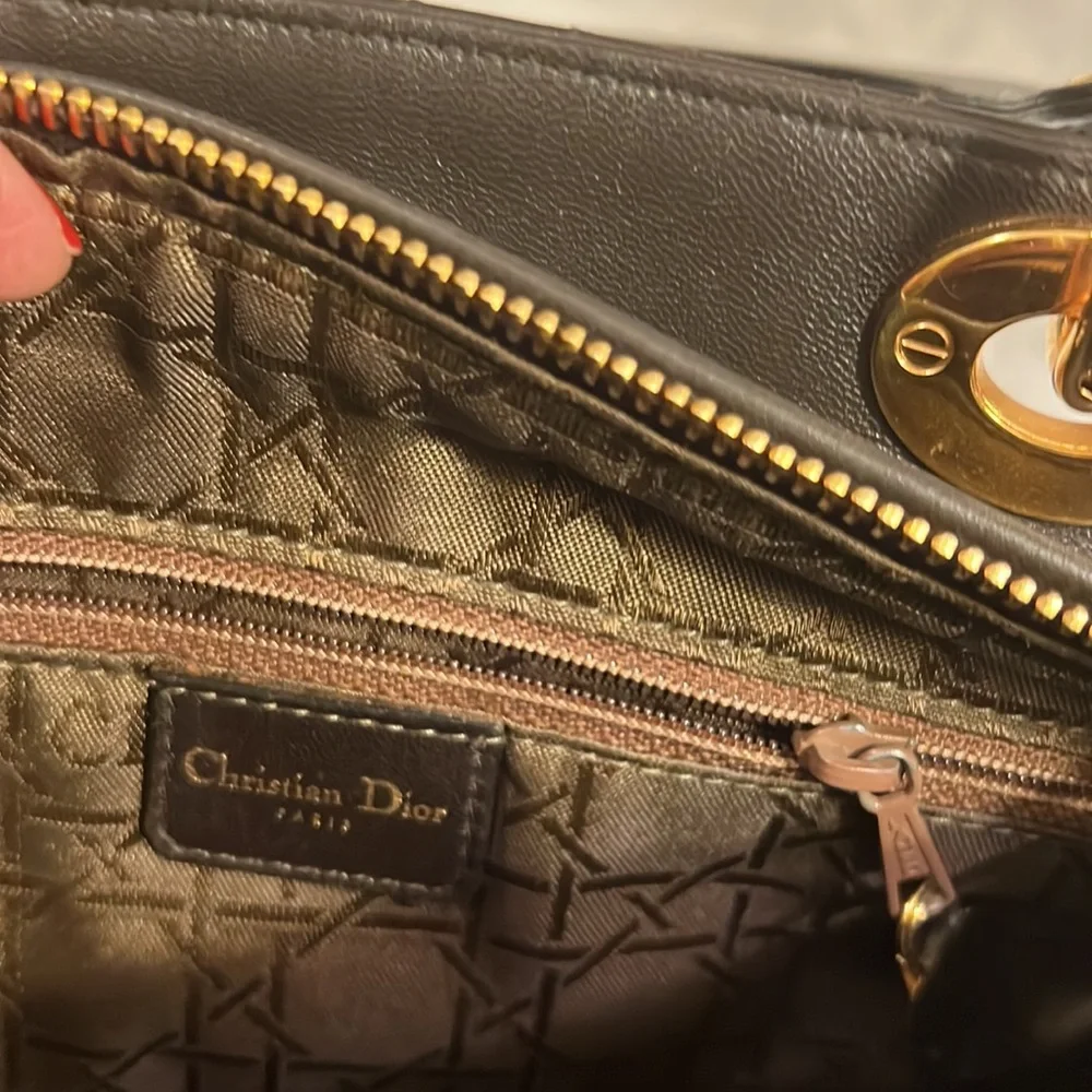 SOLD❤️❤️❤️Lady Dior Bag Cannage Quilt lamb skin - Picture 9 of 14